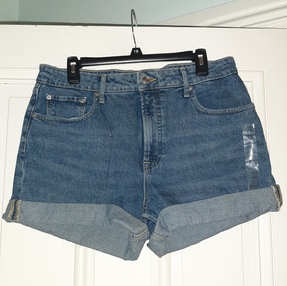 Free Assembly Denim Rolled Short